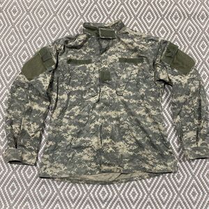 US Army ACU Combat Coat digital Camouflage Military Men's Large Long‎